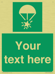 Custom sign safe condition Rocket parachute flare